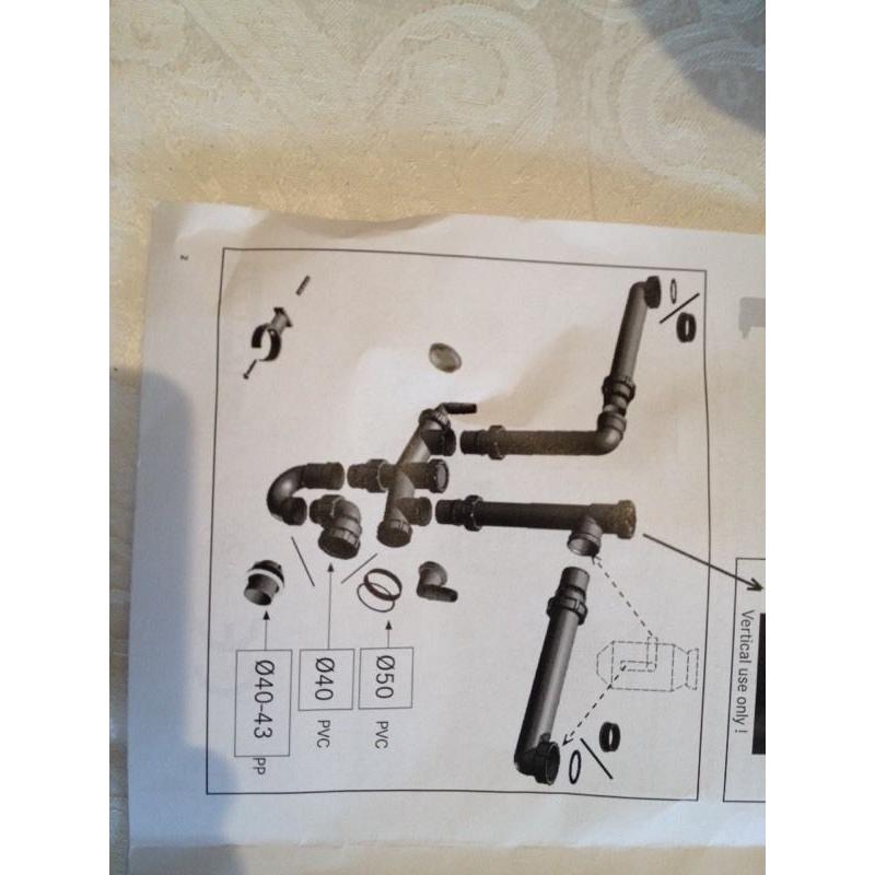 Franke kitchen sink waste pipes