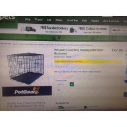 Medium 2 door dog cage