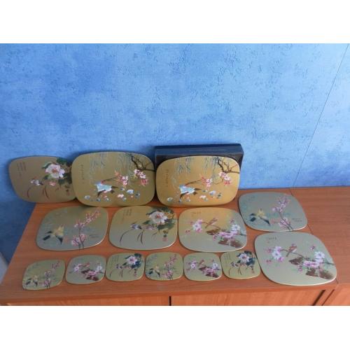 Worcester Ware Savoy Cocktail and Table Mats, Boxed