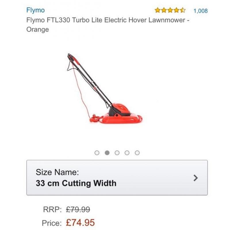 Grass cutter turbo lite electric hoover new unopen box