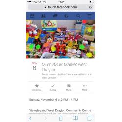 Mum2mum market Eastcote 24th September 2016