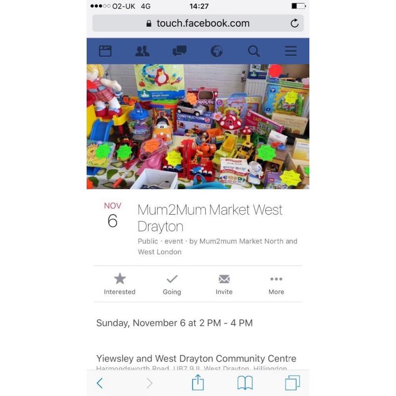Mum2mum market Eastcote 24th September 2016