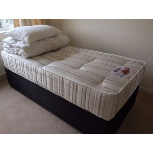 Single Divan bed and Orthopaedic Mattress