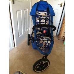 Phil and Ted Sport Buggy in Camo Blue