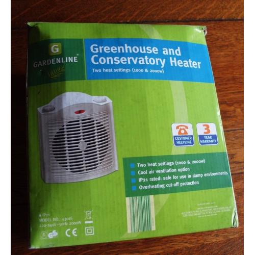 Greenhouse and Conservatory Heater - Used Once