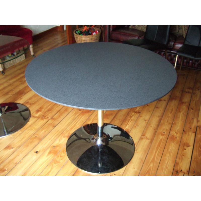 Next Granite effect top round table.