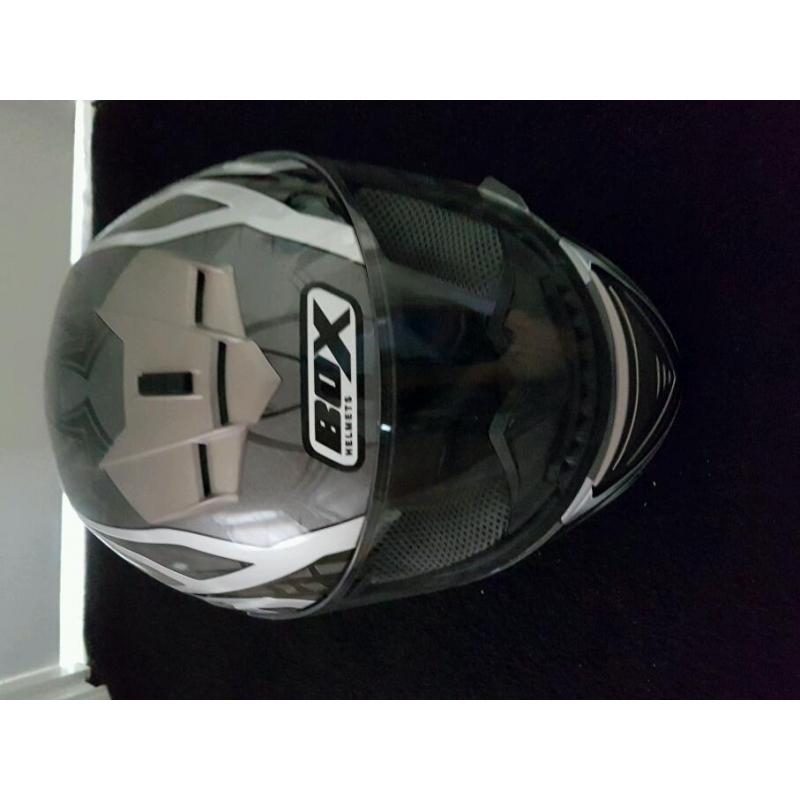 UK legal motorcycle helmet medium size