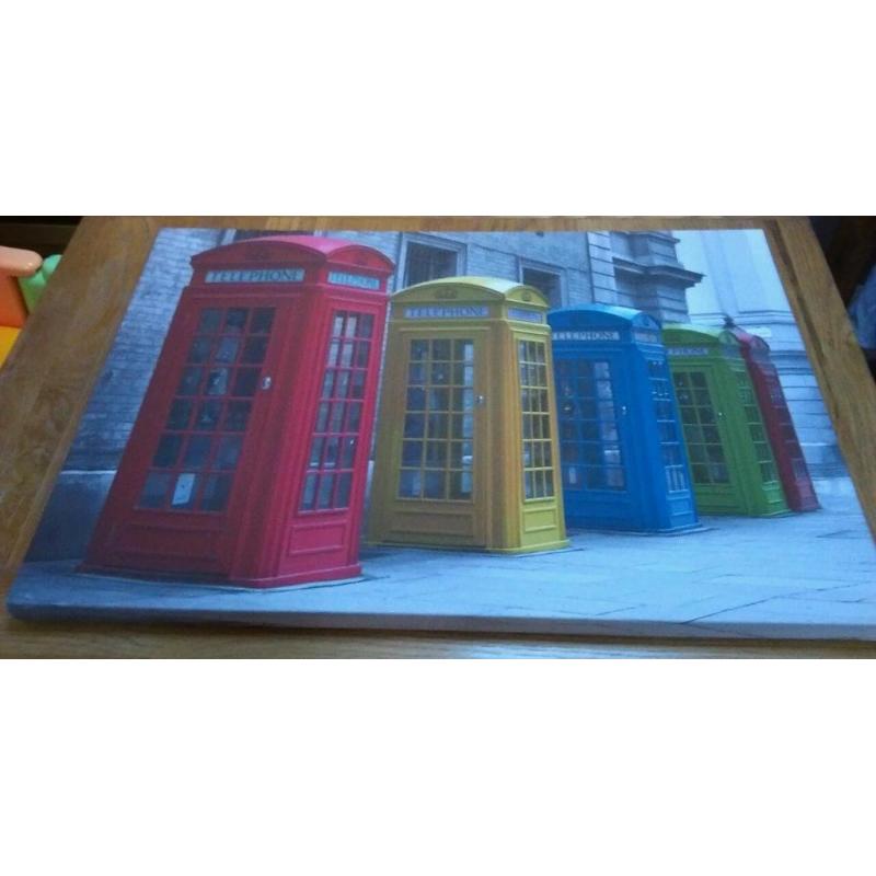 Telephone boxes picture