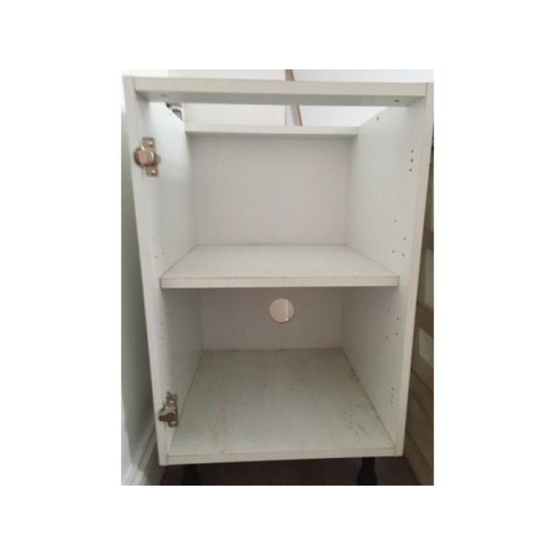 Kitchen Base cabinet from B&Q, White colour, Fairly NEW, 50(W)x72(H)x50(D)cm