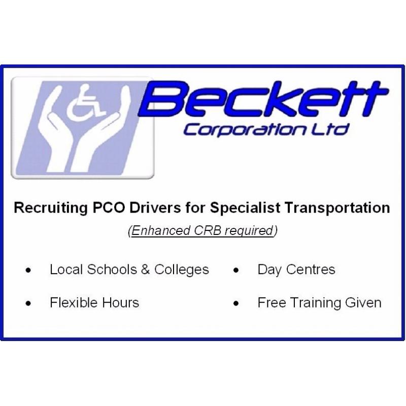 PCO DRIVERS NEEDED FOR SCHOOL RUNS IN RICHMOND, HAMPTON, TWICKENHAM, TEDDINGTON & BARNES