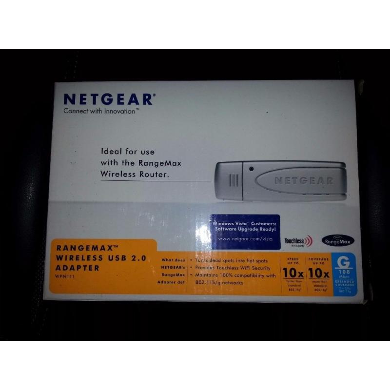 NETGEAR RANGEMAX WIRELESS USB 2.0 ADAPTER (WPN111)