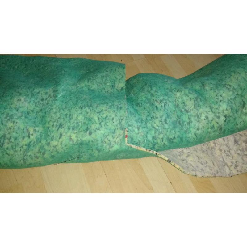 Small roll of underlay for carpet laminate