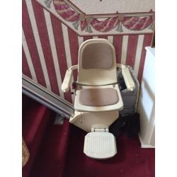 Straight track stairlift.