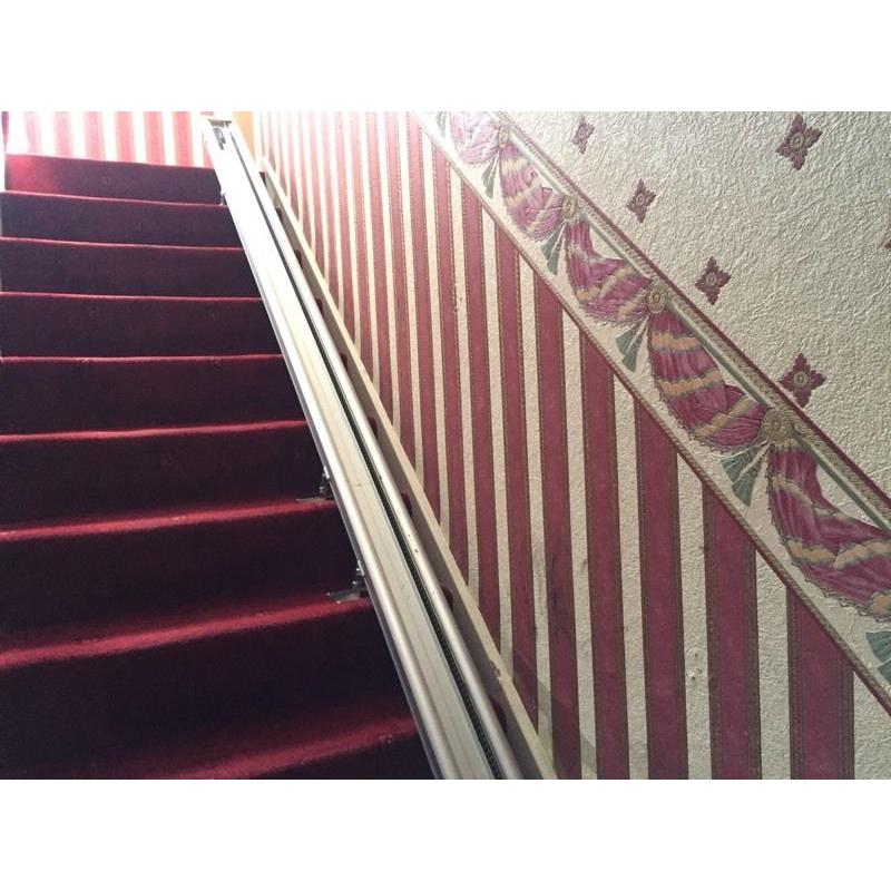 Straight track stairlift.