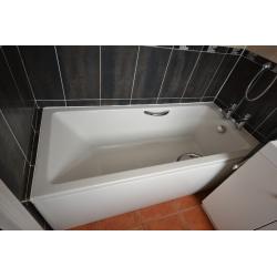 1600x700 Bath and Taps complete with front panel, grab handles and waste