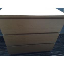 Ikea malm 3 draw