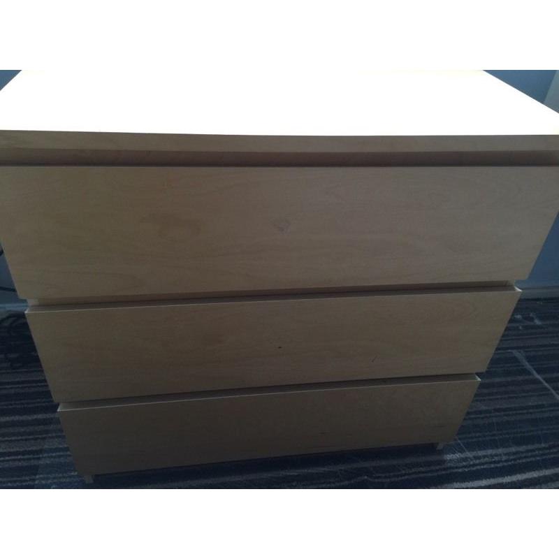 Ikea malm 3 draw