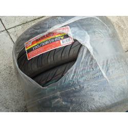 195-50-15 Tyres:- 1 pair new and 1 pair part worn.