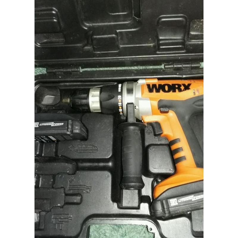 Worx 18v lithium drill