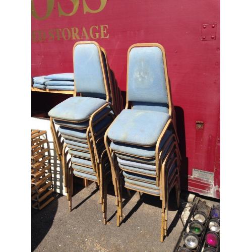 Metal stacking chairs