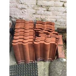 25 x red roof tiles