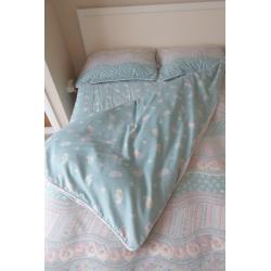 Matching Bedroom Softfurnishings - Double Duvet Cover, Valence, Pillow Cases, Curtains and Lamp