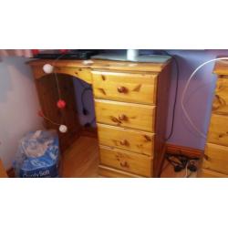 Pine bedroom furniture for sale (including double bed frame)
