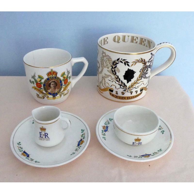 Royal Commemorative China Lots of various items on Mugs etc some over 100 years old