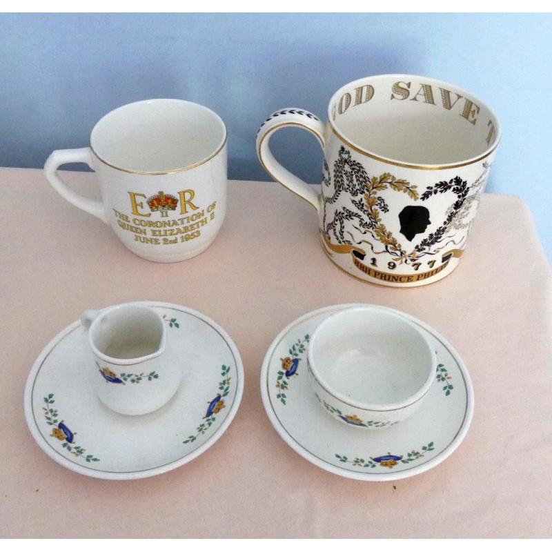 Royal Commemorative China Lots of various items on Mugs etc some over 100 years old