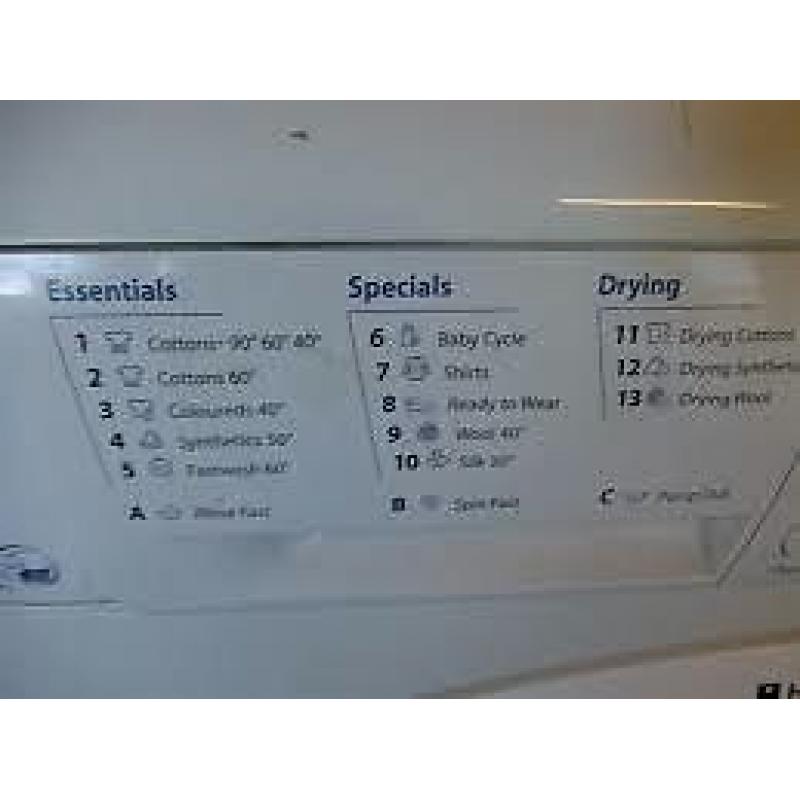 hotpoint Washer Dryer 7kg WDL520 Fully working and serviced by Hotpoint engineers