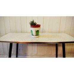 Retro Vintage Atomic Style Formica occasional /hall / breakfast side table on Dansette Legs.