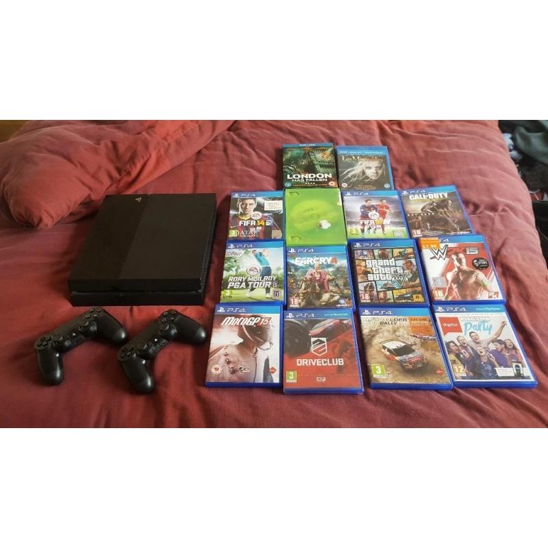 Ps4 bundle 12 games 2 controllers plus 2 blu ray dvds