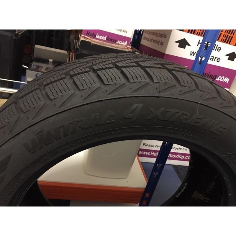 FOUR Vredestein wintrac 4 xtreme 235/55 R18 100H Tyres (only done 650 miles)