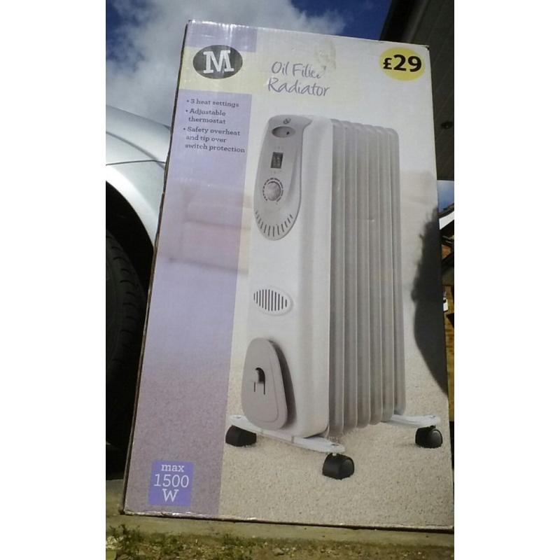 Oil filled heater