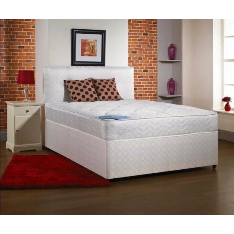 DOUBLE NEW DIVAN BED AND MATTRESS