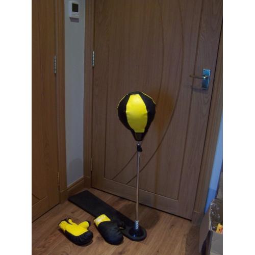 childrens boxing set as seen, pair of gloves collect, view, delivery Stonehaven only