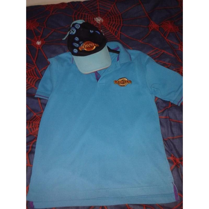 Beaver polo shirt & hat