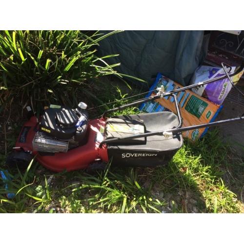 Sovereign petrol lawn mower
