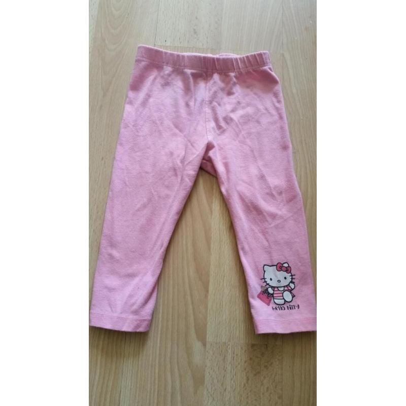 Pink Hello Kitty leggings 12-18mths