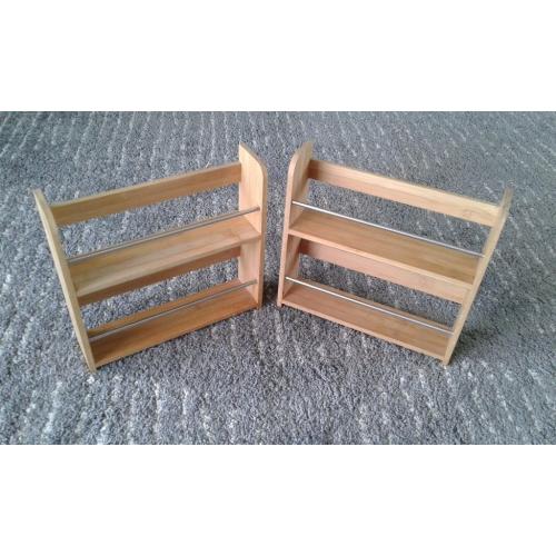 2 x wooden spice racks