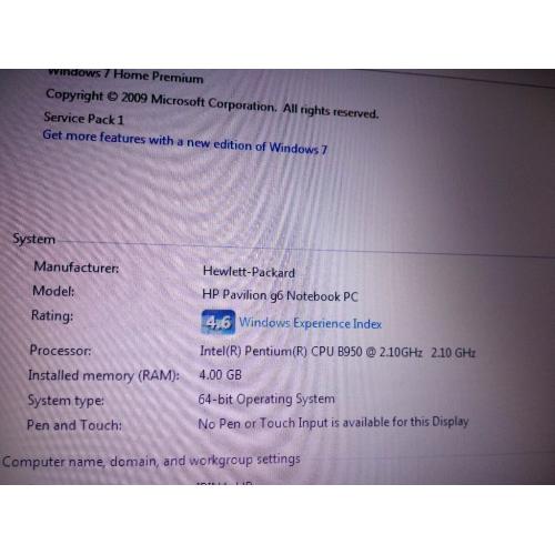HP Pavilion G6 series