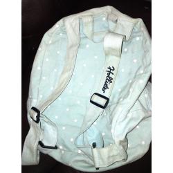 Blue spotty hollister backpack
