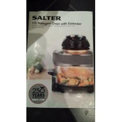 Lightly used SALTER 17L Halogen Oven with Extender