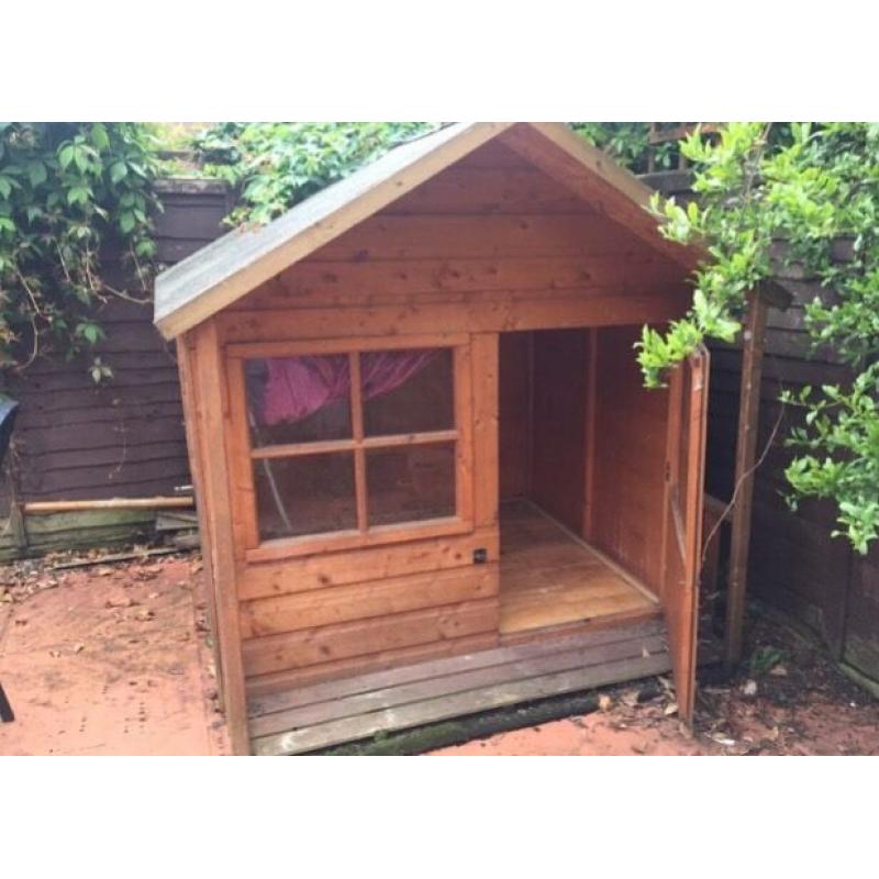 Children's wooden garden house