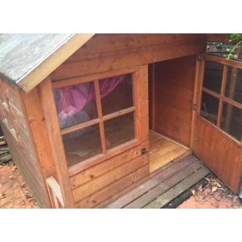 Children's wooden garden house