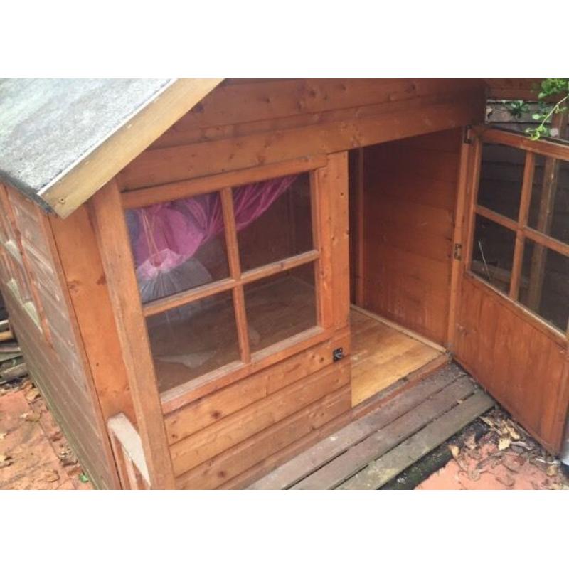 Children's wooden garden house