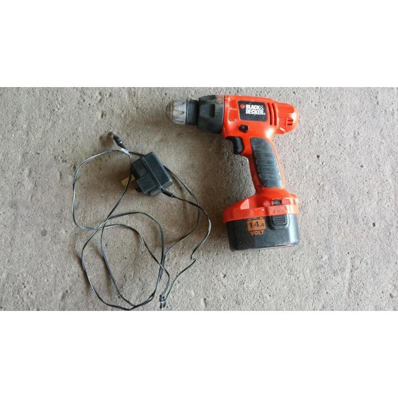 Black and decker 14.4 drill and xharger