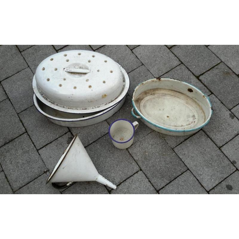 Old enamel items
