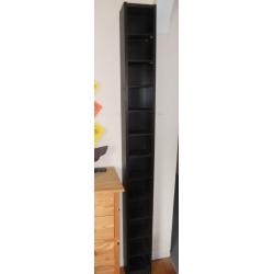 Benno - Gnedby - Black-Brown Tower Shelving Unit - CDs - DVDs - Books - Ornament Display