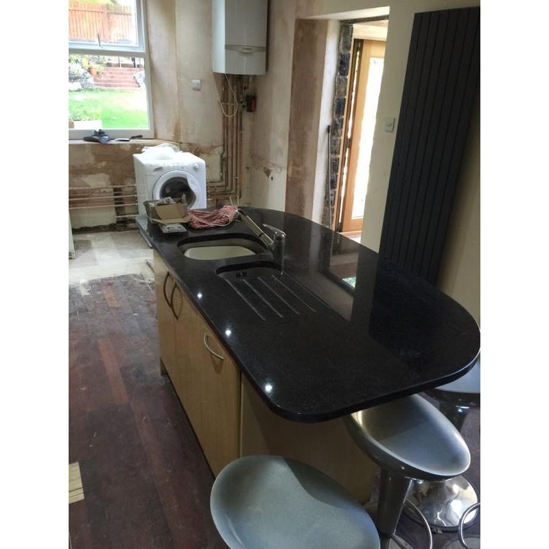 Complete kitchen including granite worktops and appliances
